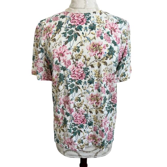 Tanner Collection Vintage Romantic Floral Print Blouse Size 12 - Picture 1 of 9